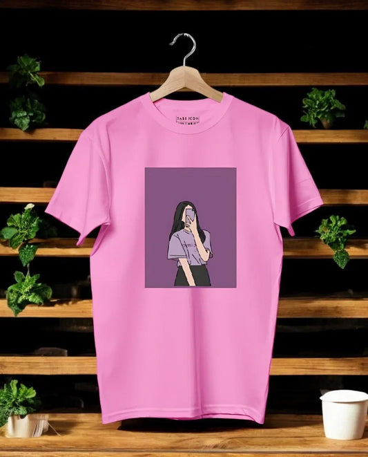 Stylish Printed Round Neck T-Shirt for Women